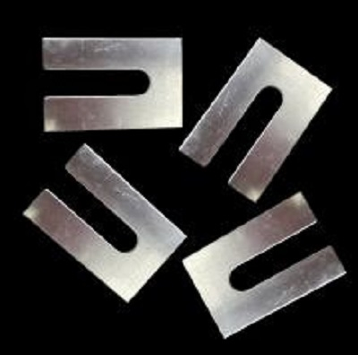 SLOTTED METAL SHIMS  -  ALUMINUM 