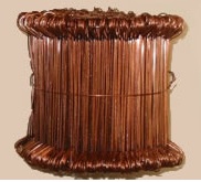 6-1/2" Copper Coated 18 ga Double Loop Wire Ties- 5000 pcs