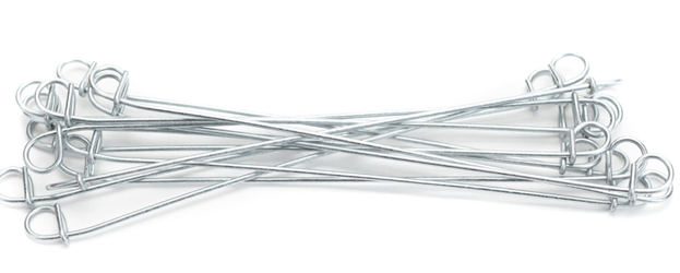 12in. Galvanized Double Loop Steel Wire Ties 14 Gauge- 2500 pc 