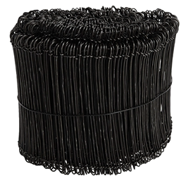 15in. Black Annealed Double Loop Steel Wire Ties 15 ga.- 2500 pc-Imported 