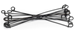 27in. Black Annealed Double Loop Steel Wire Ties 18 Ga.- 2500 pc- Domestic 