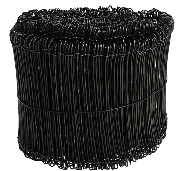 40in. Black Annealed Double Loop Steel Wire Ties 16 Ga.- 2000 pc- Domestic 