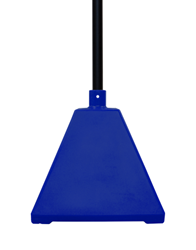 Ideal Shield BPB-BL-98-BL Pyramid Sign Base with 98 inch H Post- Blue