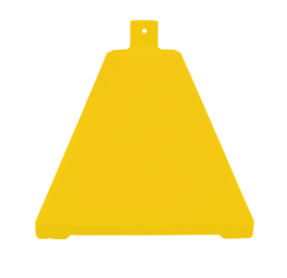 Ideal Shield Pyramid Polyethylene Sign Base OSHA Yellow