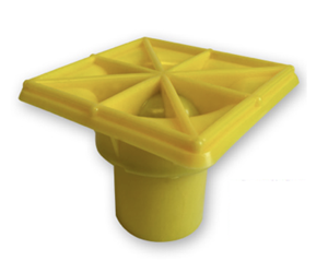 OSHA YELLOW Rebar Caps- #7- #12 in.MADE IN USAin.-25 Pcs