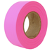 PINK GLO Solid Flagging Tape 1-3/16 in. x 150 ft. 12 Rolls/Carton - TT-RFPG