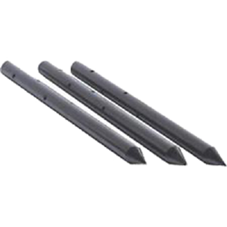 3/4in. Diameter x 18in. Long, Pointed Round Steel Concrete Forming Stakes-10 pc pack